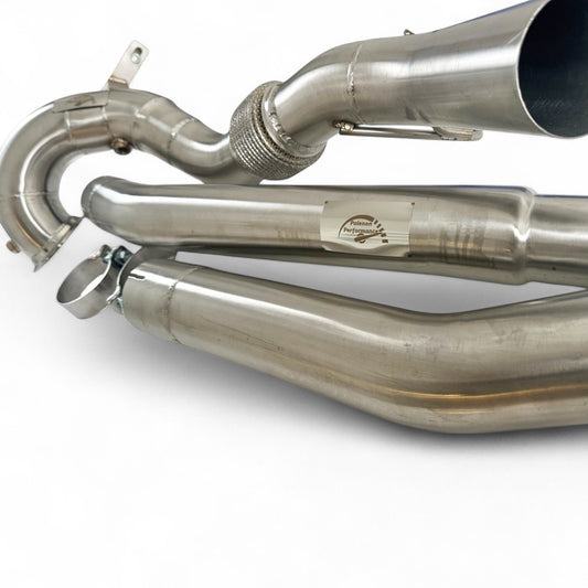 AWD Audi 8Y S3 Race Downpipe & VW MK8 Golf R Race Downpipe - Palenon Performance-1