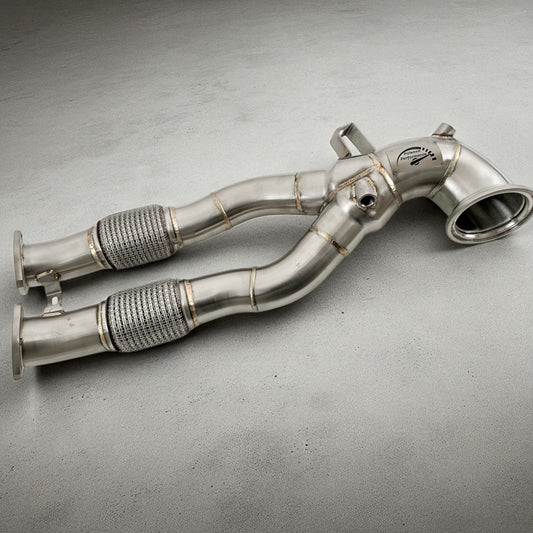 2.5T Race Downpipe For 2018+ Audi RS3 8V, RS3 8Y & TTRS 8S | Palenon Performance-0